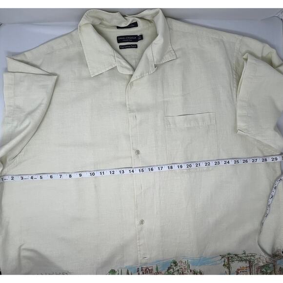 Daniel Cremieux Collection Big and Tall Men's Dress Shirt size 2XL Linen Blend - Picture 10 of 11